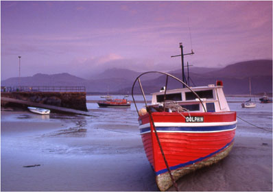 Boat at Barmouth Harbour by Andrew McCartney.